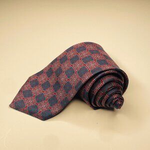 Striking Silk Red and Blue Givenchy Necktie
